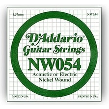 Nacario Daddario NW054 Elektro Akustik Tek Tel, 5li Paket, (Kalin Mi),
