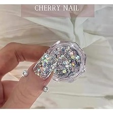 Nacario Gümüş Yıldız Tırnak Nail Pul - Takma Tırnak Süsleme, YLDZ92QI82
