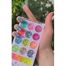 Nacario Glitter Jel Far Palet Simli Kremsi Jel Far Paleti& Geçişli, 74821HBM8679