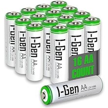Nacario I-Gen B135 16 Adet Aa 2700 Mah Şarj Edilebilir Kalem Pil 1.2V Ni-Mh Şarjlı Pil
