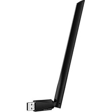 Nacario Mercusys MA14H | AX300 Wi-Fi 6 Kablosuz USB Adaptör | Yüksek Kazançlı Anten | Dahili Sürücü Tak Çal