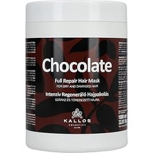 Nacario Kallos Chocolate 1000ML Kuru Hasarlı Saçlar Için Kakao Özlü Tam Onarım Saç Bakım Maskesi