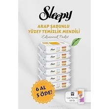 Nacario Sleepy Arap Sabunlu Yüzey Havlusu 6 Al 5 Öde Hediyeli