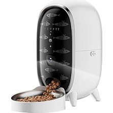 Nacario Meow Pure Akıllı Otomatik Mama Kabı, 3l Kapasiteli, Wifi Kameralı, Uygulama Kontrollü, S