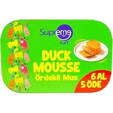Nacario Supreme Cat Ördekli Püre 85GR 6 Al 5 Öde Islak Mama