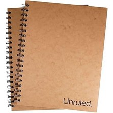 Nacario Çizgisiz Karartma Defteri, 20 x 25 Cm: Spiral Ciltli Siyah Kağıt Defter, 55 Sayfa, Geri Dönüştürülm