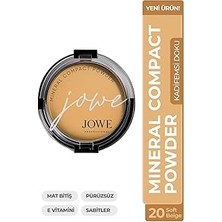 Nacario Jowe Professional Mineral Compact Pudra, Mat Bitiş, E Vitaminli, Ivory Beige 10 (20 - Beige, S