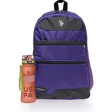 Nacario U.s. Assn. U.s. Polo. Assn. Unisex Okul Çanta Seti PLSET2429813,MOR Tek Ebat