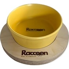 Nacario Raccoon Zeus 16 cm Tek Tablalı Hardal Köpekler Için Mama/su Kabı