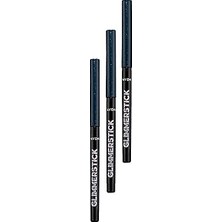 Nacario Avon Glimmersticks Pırıltılı Asansörlü Suya Dayanıklı Göz Kalemi Black Ice Üçlü Set