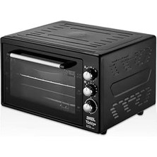 Nacario Akel AF380L Lambalı, Termostatlı Saatli 38 Litre Midi Fırın (Siyah)