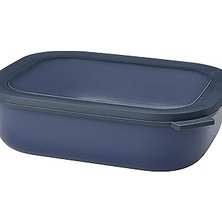 Nacario Mepal - Multi Bowl Cirqula Rectangular - Kapaklı Saklama Kabı - Buzdolabı Için Hava Geçirmez Saklam