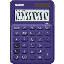 Nacario MS-20UC-PL-N-DC Mini Masa Hesap Makinesi, Mor