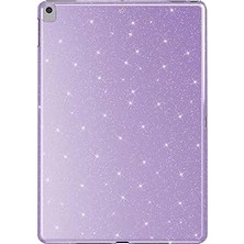 Nacario Constrain - Ipad 10.2 2021 (9.nesil) Simli Parlak Görünümlü Efr Tablet Kılıf-Lila