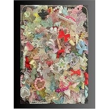 Nacario Fontenay 3D Tırnaksüsleri Tırnak Charm Kurdele Gül Ayıcık Nail Charms Nail Objeleri 500 Ad