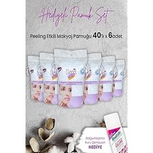 Nacario Lux Peeling Etkili Makyaj Pamuğu 40' Lı x 6 Adet Hediyeli