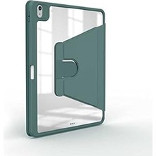 Nacario Zore Ipad 11.nesil 2025 Kılıf Zore Nayn Dönebilen Standlı Kılıf Koyu Yeşil