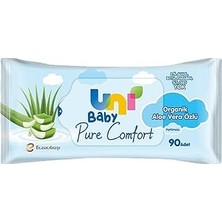 Nacario Uni Baby Pure Organik Aloe Vera Özlü Islak Mendil 12X90 1080 Yaprak
