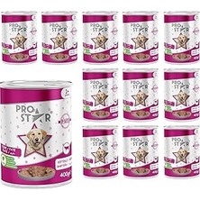 Nacario Prostar Yetişkin Biftekli Pate Yaş Mama 400 gr x 12 Adet