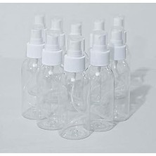 Nacario Carpex Ambalaj Sprey Başlıklı 100 ml Boş Pet Şişe 50 Adet Sağlam Sert Plastik