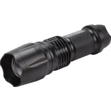 Renas Store Gold Orion KM84 Tasarruflu Şarjlı Zoomlu Metal El Feneri Kemer Klipsli