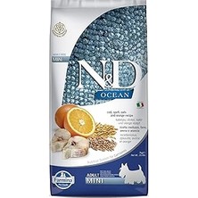 Nacario N&d Morina Balığı, Kılçıksız Buğday, Yulaf & Portakal Yetişkin Mini 7 kg