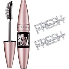 Nacario New York Lash Sensational Yelpaze Etkili Intense Black Maskara - Ekstra Siyah + 2 Adet H