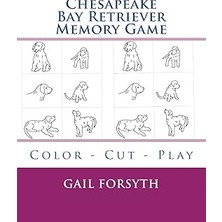 Nacario Chesapeake Bay Retriever Memory Game: Color - Cut - Play