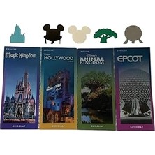 Nacario Parks Guide Map Information Brochures Set Of (4) Magic Kingdom Epcot Animal Kingdom Hollywood Studi