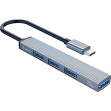 Nacario Orico Hub Usb-C 1 x Port Usb-A 3.1, 3 x Port Usb-A 2.0, Alüminyum