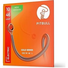 Nacario Pitbull Gold Seri Elektro Gitar Teli Set (10-46 Light, Tekli Set)