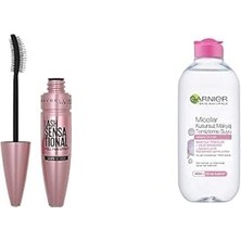 Nacario New York Lash Sensational Yelpaze Etkili Siyah Maskara 1 Paket (1 x 9.5 Ml) + Sk