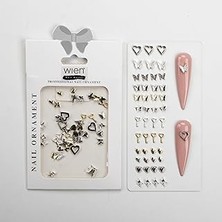 Nacario 48LI Dizayn Metal Tırnak Süsleme Charm Nail Charm Taşları WN-521