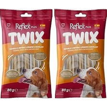 Nacario Twix Tavuklu Dana Etli Çiğneme Çubukları Yetişkin Ödülü 80 gr (2 Paketi)