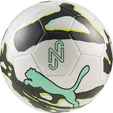 Nacario Neymar Jr Graphic Ball Unisex Yetişkin Top, White-Black-Lux Lime, 5