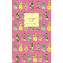 Nacario Pineapple Notebook - Ruled Pages - 5x8 - Premium: (Pink Edition) Fun Notebook 96 Ruled/lined Pages