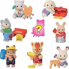 Nacario Epoch Bebek Minifigür Minik Ustalar Serisi, Çok Renkli, Plastik, Inşaat Temalı, Sylvanian Families