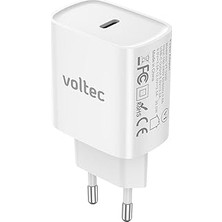 Nacario Voltec 30W Type-C Qc 4.0 Pd 3.0 Iphone 15/14/13/12/11 Için Hızlı Şarj Aleti Ipad Macbook Air Şa