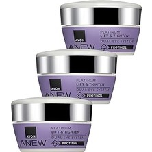 Nacario Avon Anew Platinum Lift & Tighten Dual Eye System 20 Ml. Üçlü Set