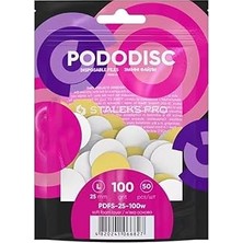 Nacario Pedikür Diski Için Tırnak Törpüsü Beyaz Dolum Törpüsü Pododisc Staleks L 100 Tanecik Kutusu (50