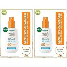 Nacario Ambre Solaire Sensitive Advanced Güneş Koruyucu Çocuk Sprey GKF50+ 200ML (2 Paketi)