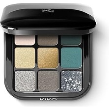 Nacario Kiko Milano Kiko Göz Farı Paleti - New Glamour Multi Eyeshadow Palette 06 Green Vibes