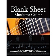 Nacario Blank Sheet Music For Guitar: 100 Blank Manuscript Pages With Staff, Tab, Lyric Lines And Chord Box