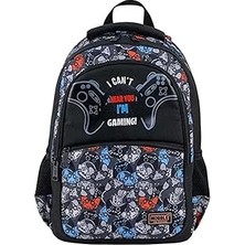 Nacario Muggle Okul Çantası Game Over Siyah MU-9383