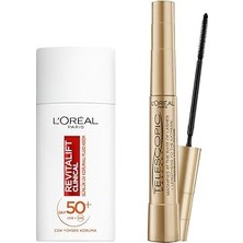 Nacario Paris Telescopic Maskara - Siyah & Revitalift Clinical Spf 50+ Günlük Yüksek Uv Korumalı Yü