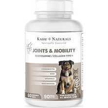 Nacario Kahu Naturals Joints&mobility, Glukozamin, Kondritin, Kolajen, Köpek, 60 Tablet