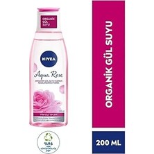 Nacario Nivea Aqua Organik Gül Suyu Içeren Nemlendirici Tonik (200 Ml), Tüm Cilt Tipleri Için, Gözenek