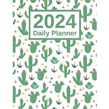 Nacario 2024 Daily Planner: One Page Per Day 8.5 x 11 Large | 12 Month Organizer | Agenda For 365 Days | Ja