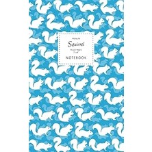 Nacario Squirrel Notebook - Ruled Pages - 5x8 - Premium: (Sky Edition) Fun Notebook 96 Ruled/lined Pag