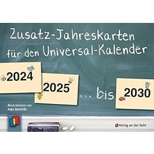 Nacario Zusatz-Jahreskarten 2024 – 2030 Für Den Universal-Kalender: Ergänzendes Set Für Kita Und Schule